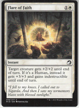 Flare of Faith #19/277 Non-Foil