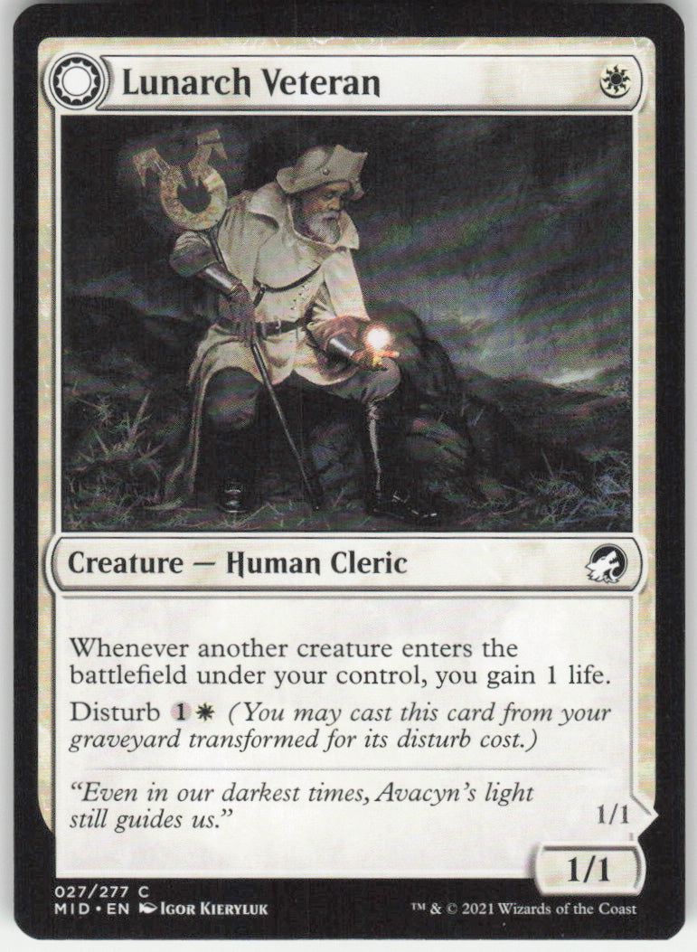 Lunarch Veteran // Luminous Phantom #27/277 Non-Foil