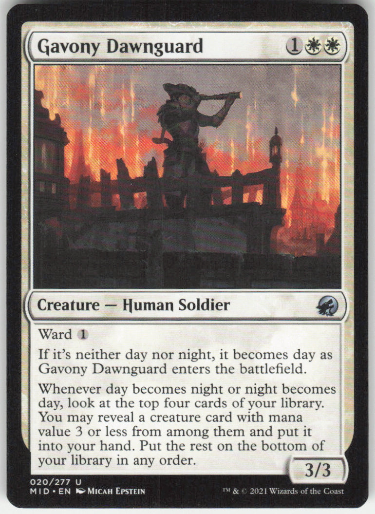 Gavony Dawnguard #20/277 Non-Foil