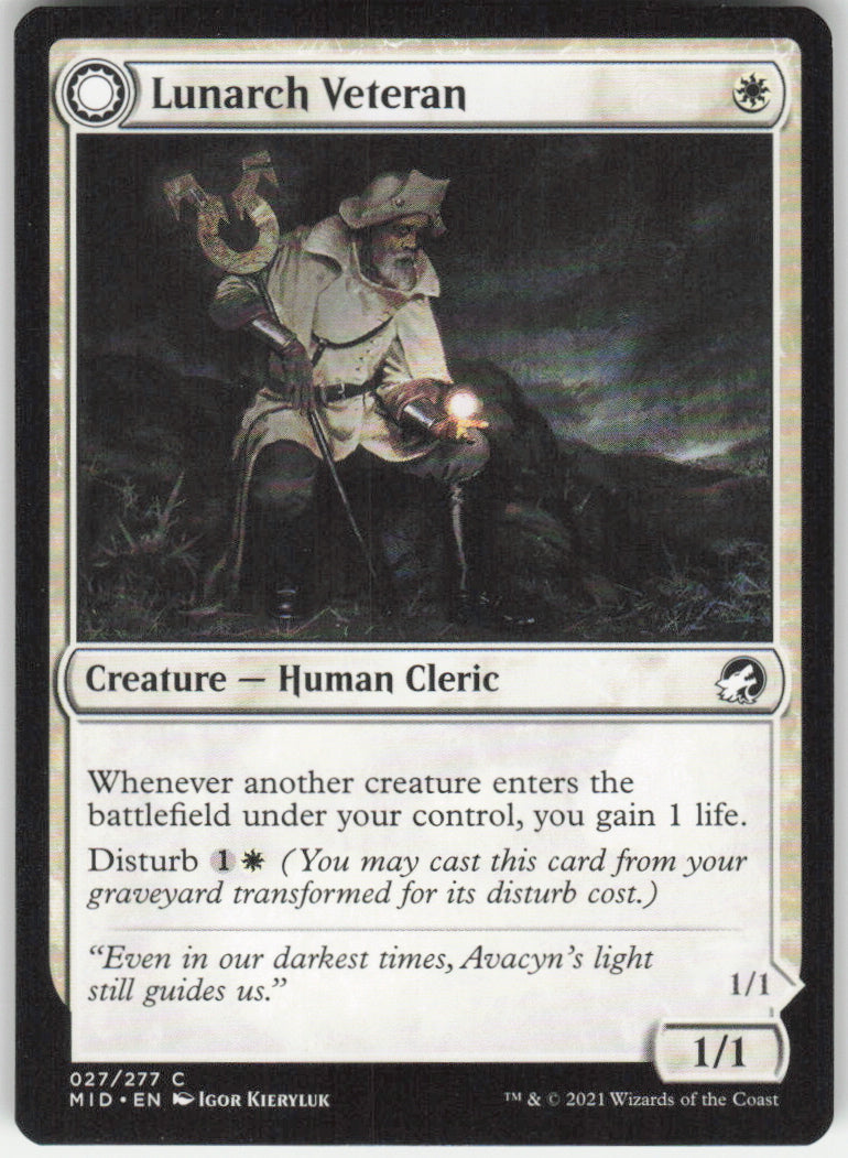 Lunarch Veteran // Luminous Phantom #27/277 Non-Foil