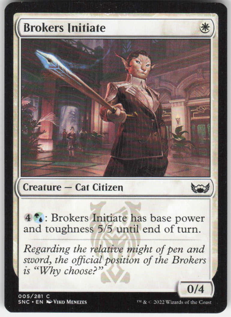 Brokers Initiate #5/281 Non-Foil