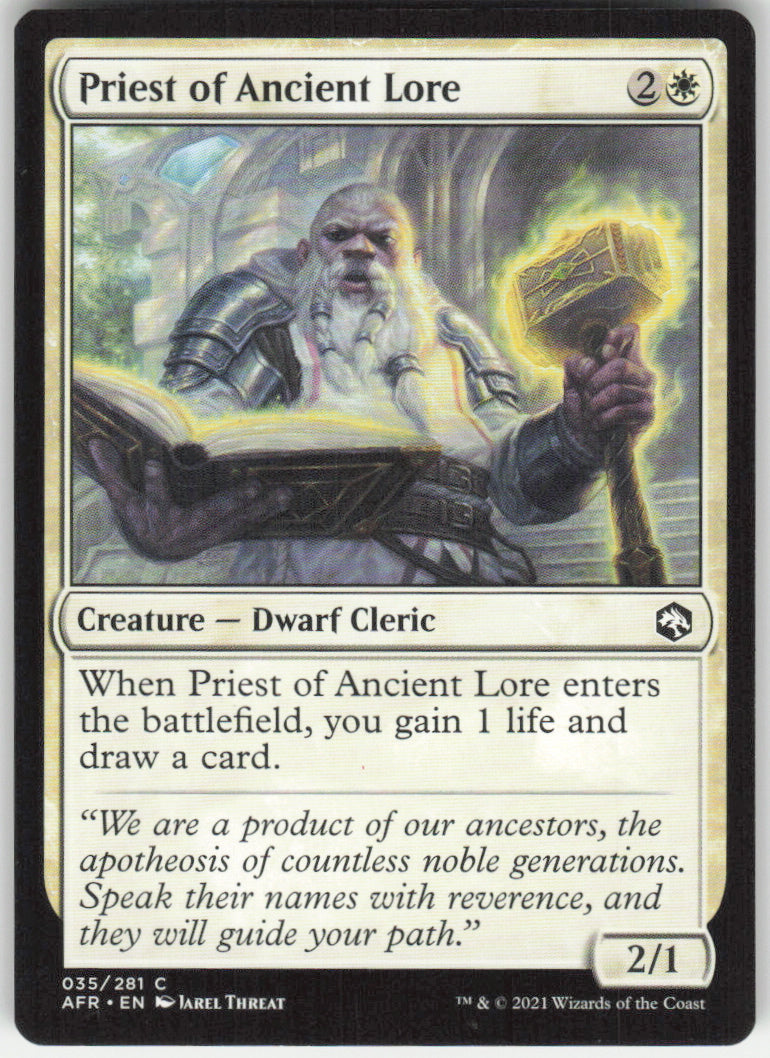 Priest of Ancient Lore #35/281 Non-Foil