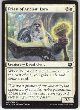 Priest of Ancient Lore #35/281 Non-Foil