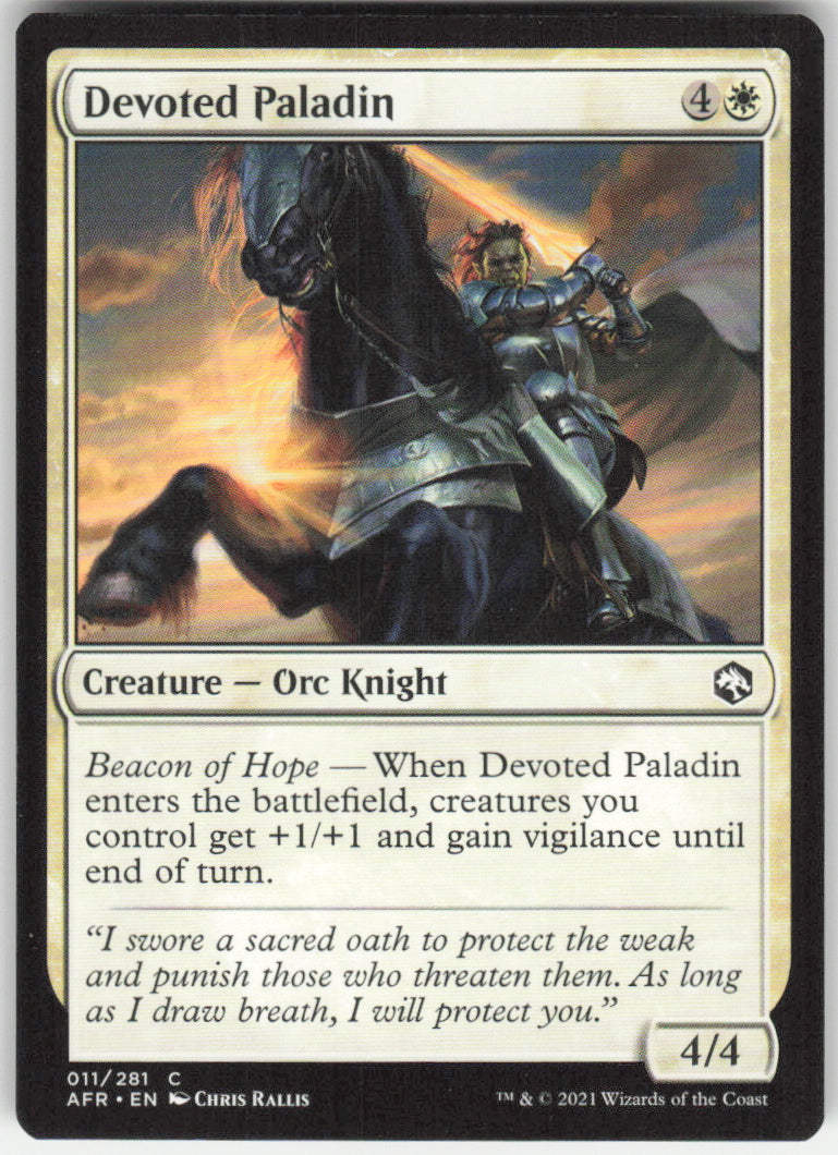 Devoted Paladin #11/281 Non-Foil