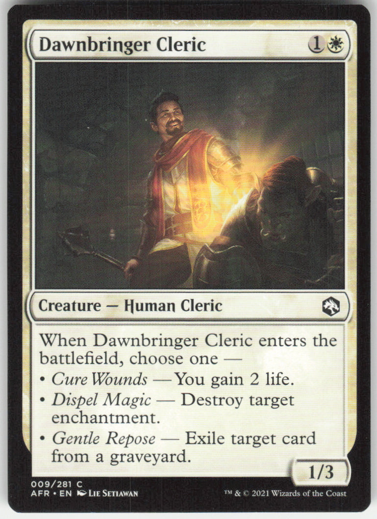 Dawnbringer Cleric #9/281 Non-Foil