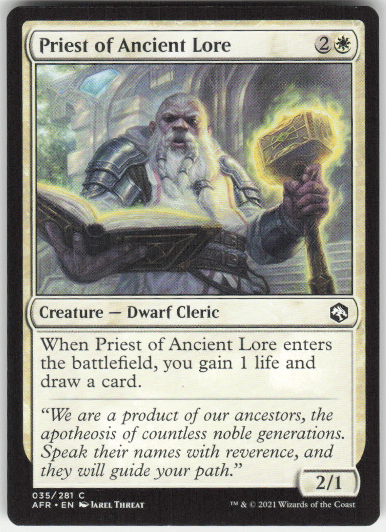 Priest of Ancient Lore #35/281 Non-Foil