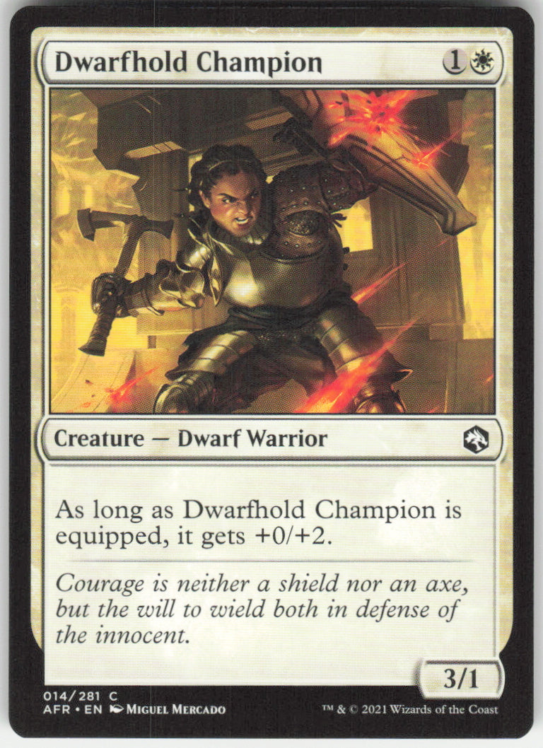 Dwarfhold Champion #14/281 Non-Foil