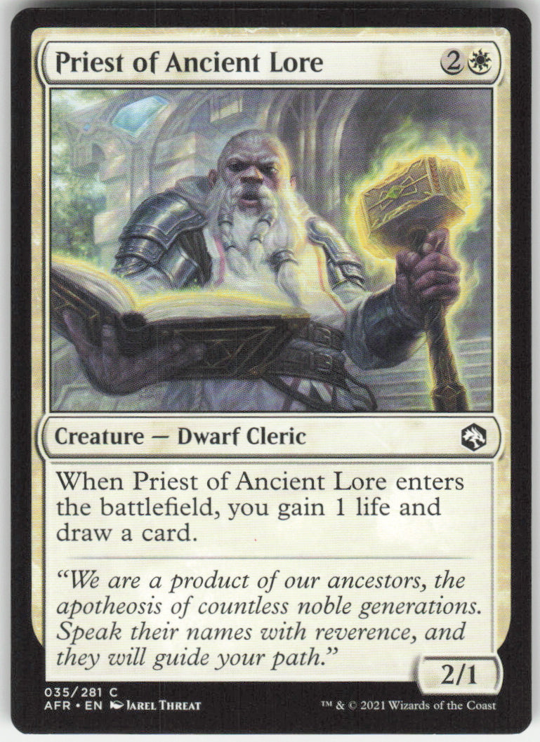 Priest of Ancient Lore #35/281 Non-Foil