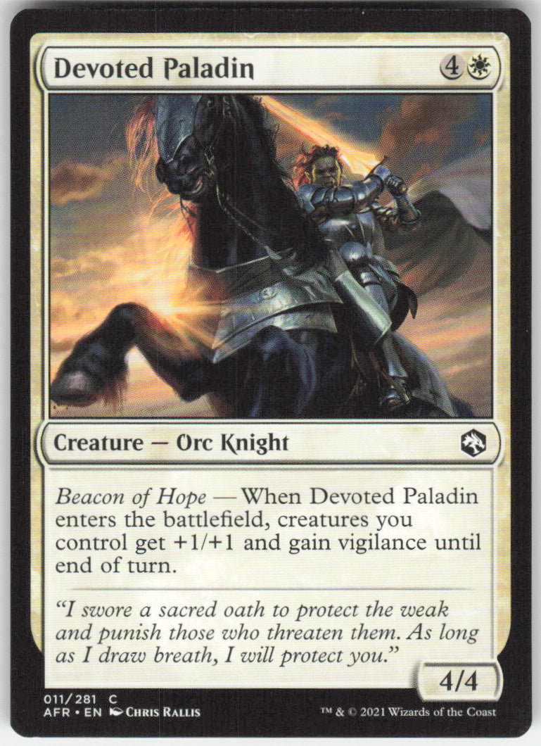 Devoted Paladin #11/281 Non-Foil