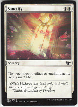 Sanctify #33/277 Non-Foil