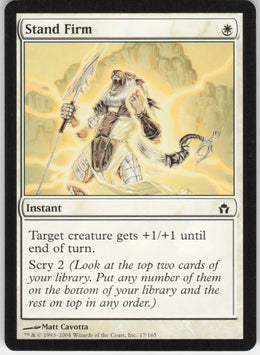 Stand Firm #17/165 Non-Foil