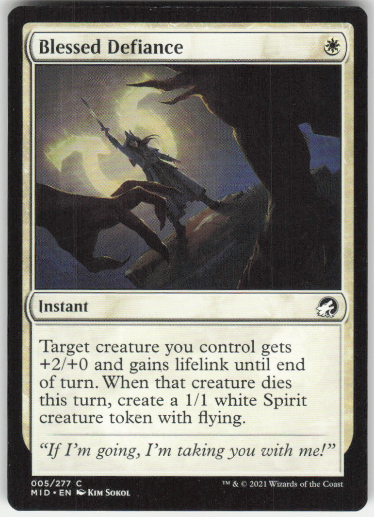 Blessed Defiance #5/277 Non-Foil
