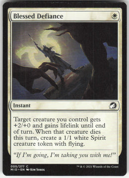 Blessed Defiance #5/277 Non-Foil