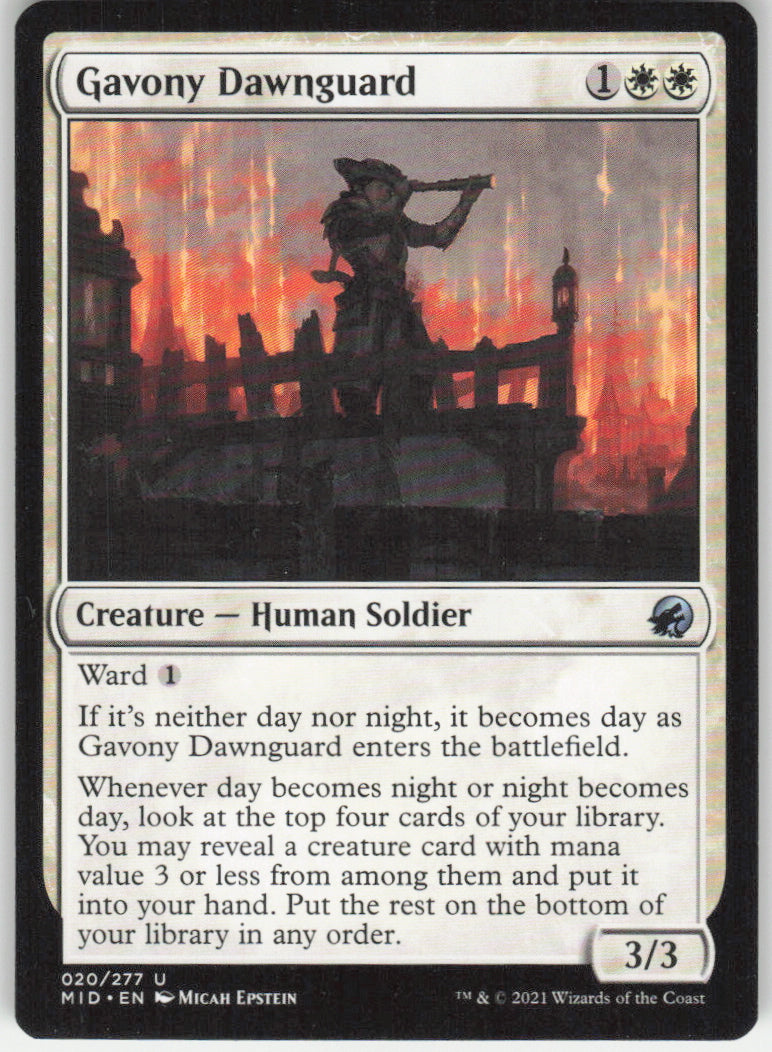 Gavony Dawnguard #20/277 Non-Foil