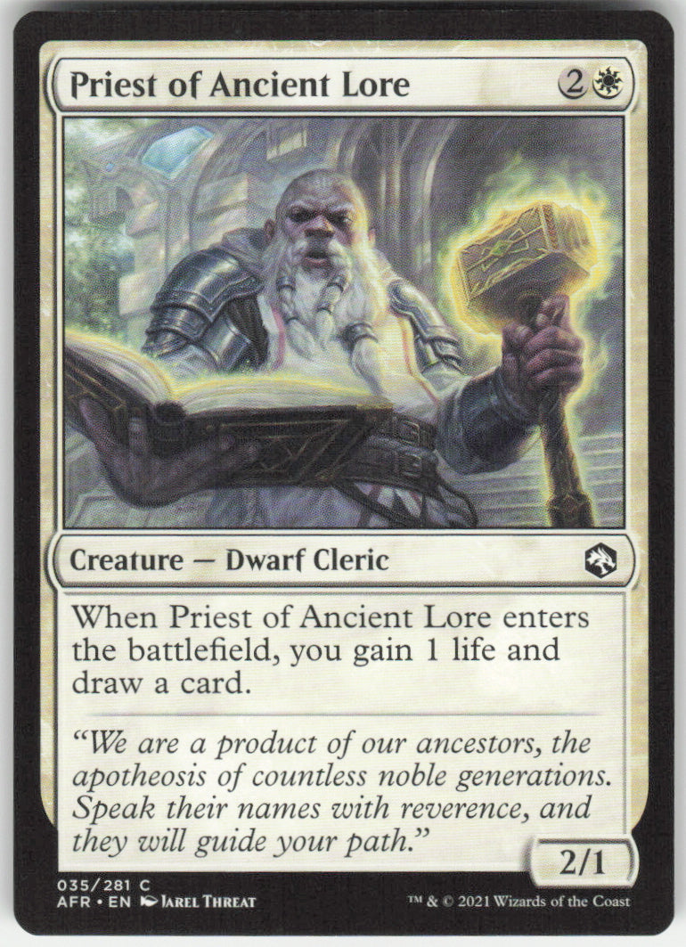 Priest of Ancient Lore #35/281 Non-Foil