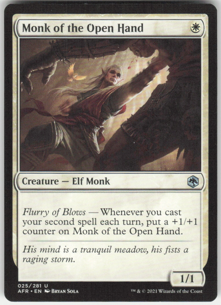 Monk of the Open Hand #25/281 Non-Foil
