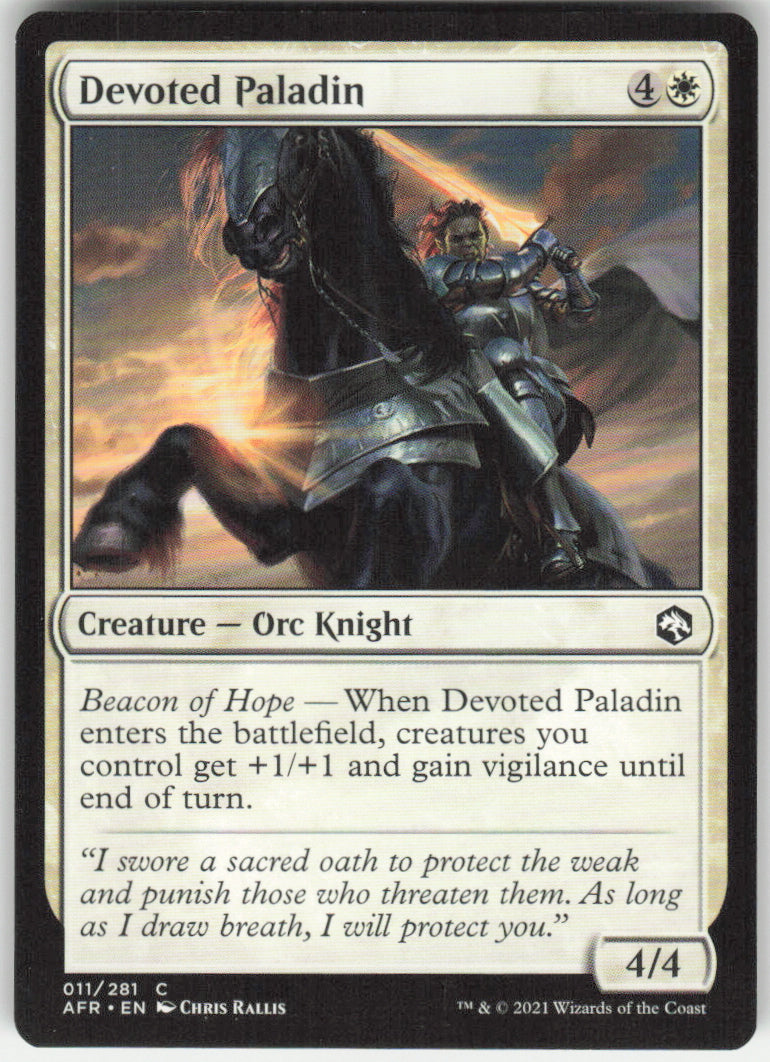 Devoted Paladin #11/281 Non-Foil
