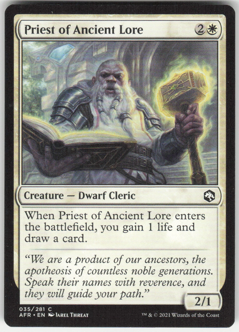 Priest of Ancient Lore #35/281 Non-Foil
