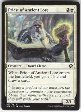 Priest of Ancient Lore #35/281 Non-Foil