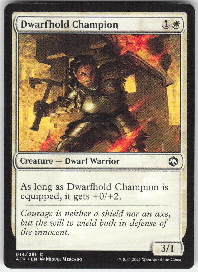 Dwarfhold Champion #14/281 Non-Foil