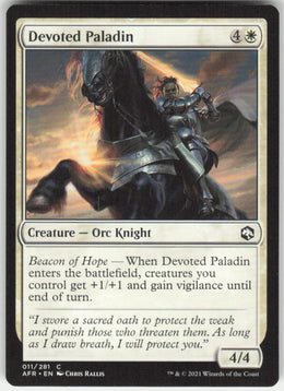 Devoted Paladin #11/281 Non-Foil