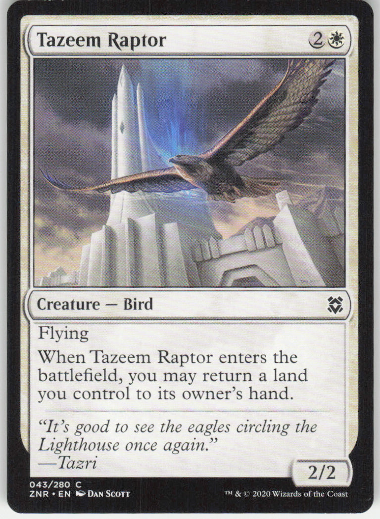Tazeem Raptor #43/280 Non-Foil
