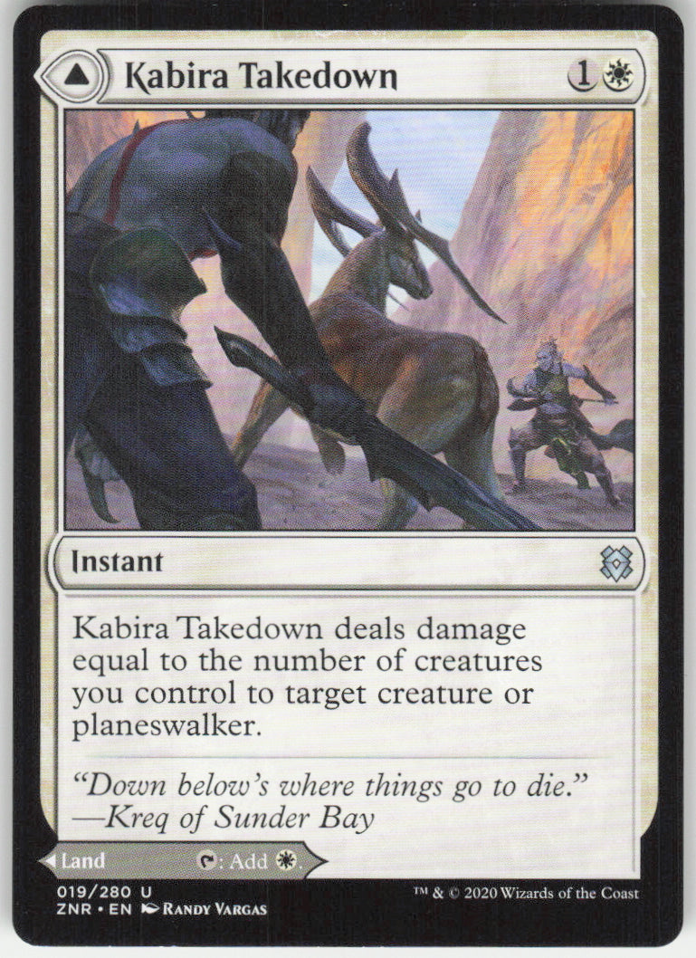Kabira Takedown // Kabira Plateau #19/280 Non-Foil