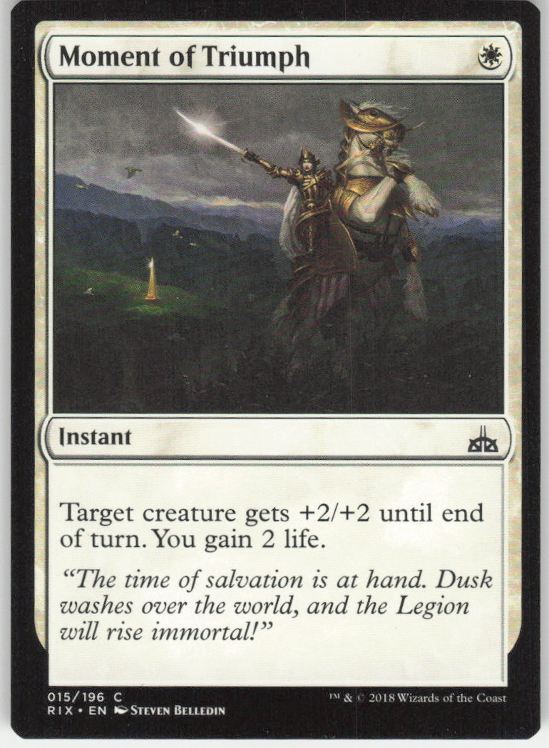 Moment of Triumph #15/196 Non-Foil