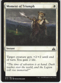 Moment of Triumph #15/196 Non-Foil