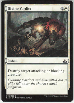 Divine Verdict #5/196 Non-Foil