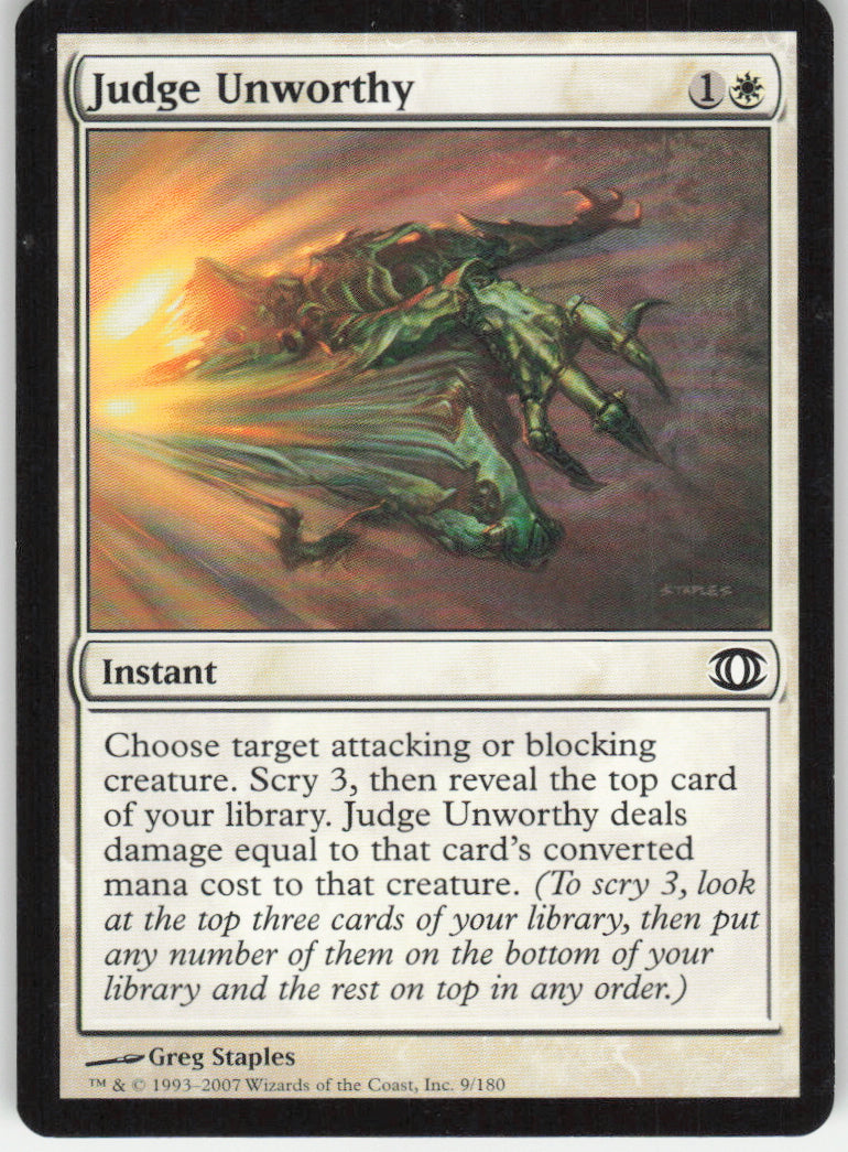 Judge Unworthy #9/180 Non-Foil