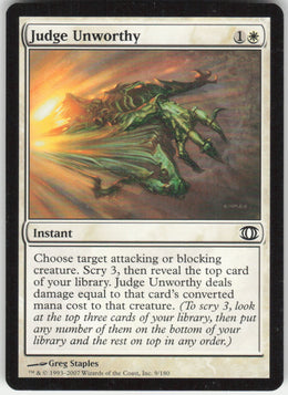 Judge Unworthy #9/180 Non-Foil