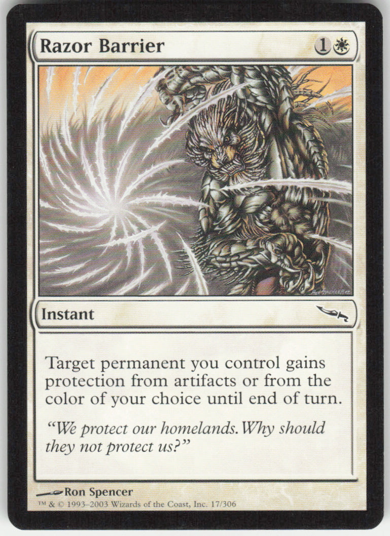 Razor Barrier #17/306 Non-Foil