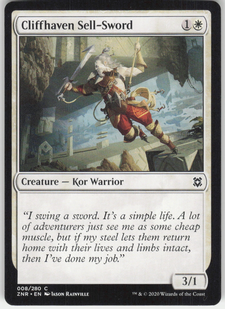 Cliffhaven Sell-Sword #8/280 Non-Foil