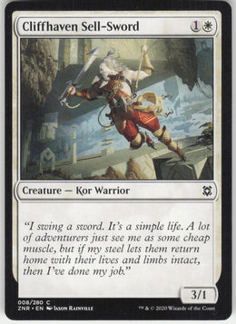 Cliffhaven Sell-Sword #8/280 Non-Foil