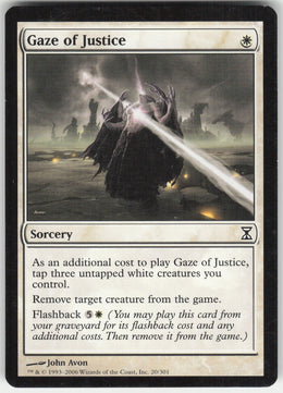 Gaze of Justice #20/301 Non-Foil