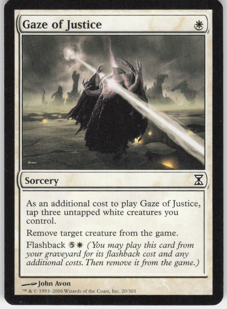 Gaze of Justice #20/301 Non-Foil