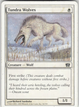 Tundra Wolves #54/350 Non-Foil