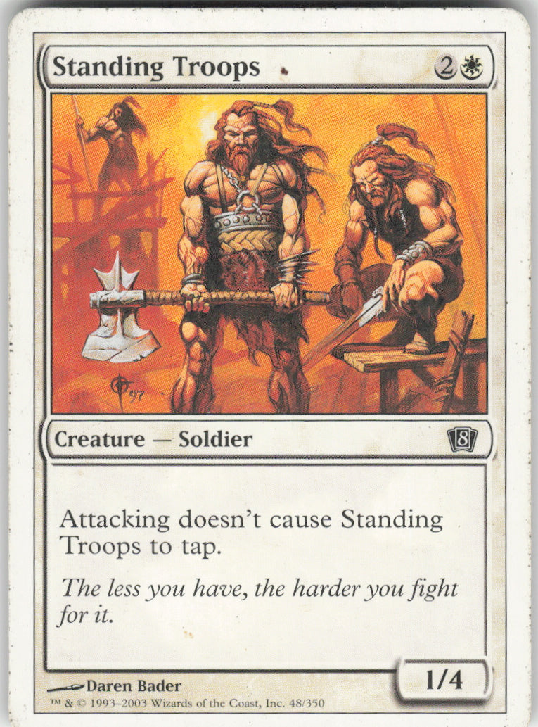 Standing Troops #48/350 Non-Foil