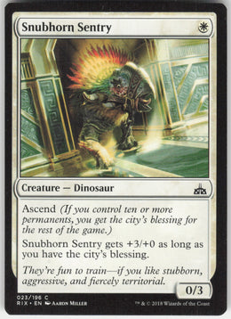 Snubhorn Sentry #23/196 Non-Foil