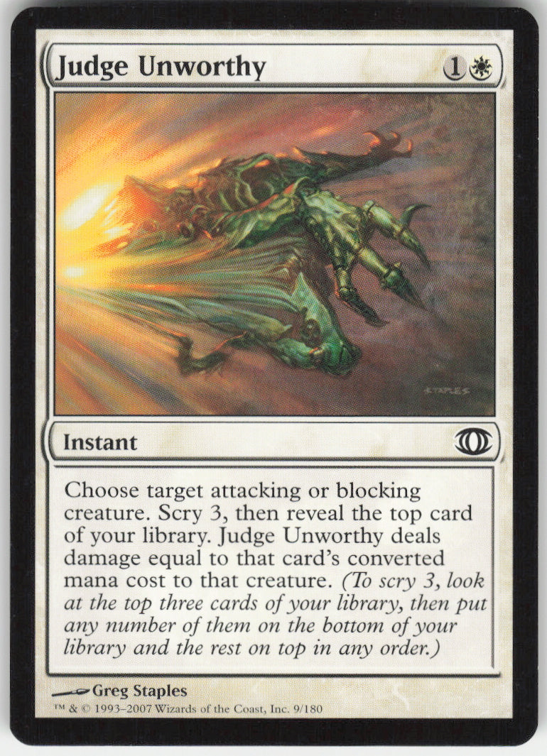 Judge Unworthy #9/180 Non-Foil