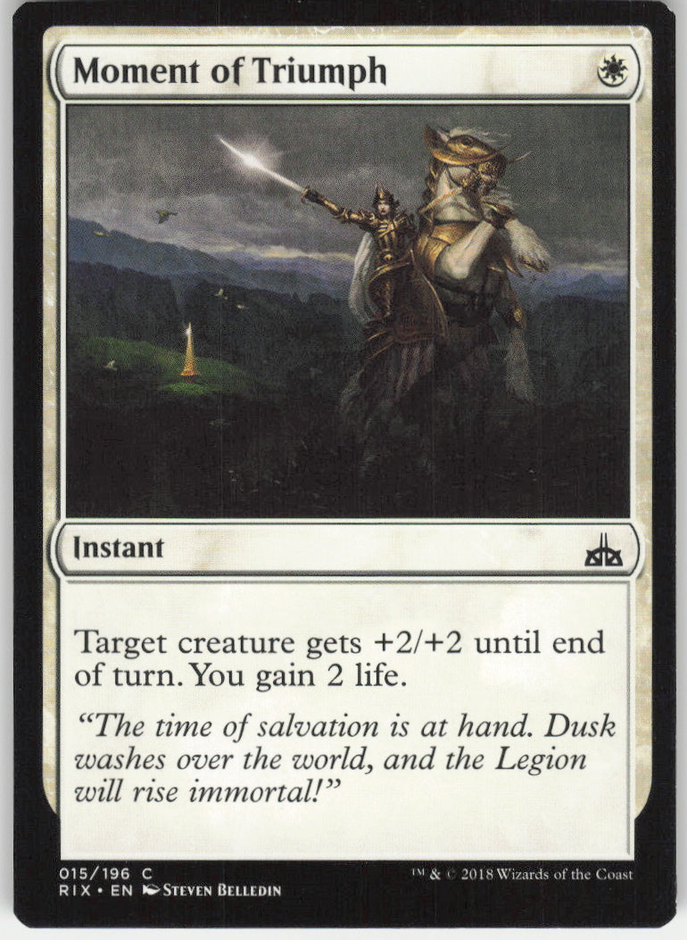 Moment of Triumph #15/196 Non-Foil