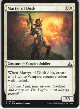 Martyr of Dusk #14/196 Non-Foil