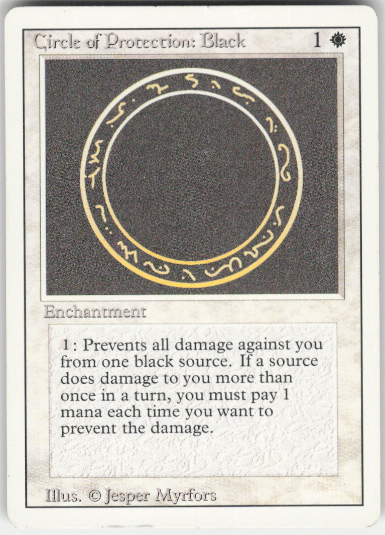 Circle of Protection: Black #9 Non-Foil