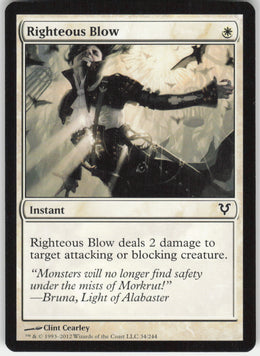 Righteous Blow #34/244 Non-Foil