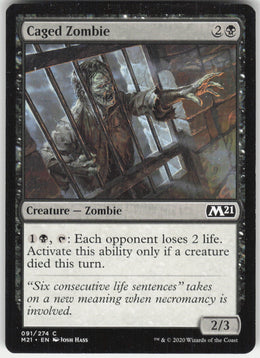 Caged Zombie #91/274 Non-Foil