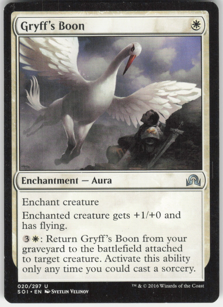 Gryff's Boon #20/297 Non-Foil