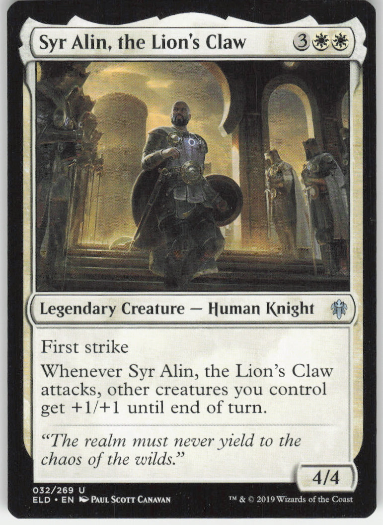 Syr Alin, the Lion's Claw #32/269 Non-Foil