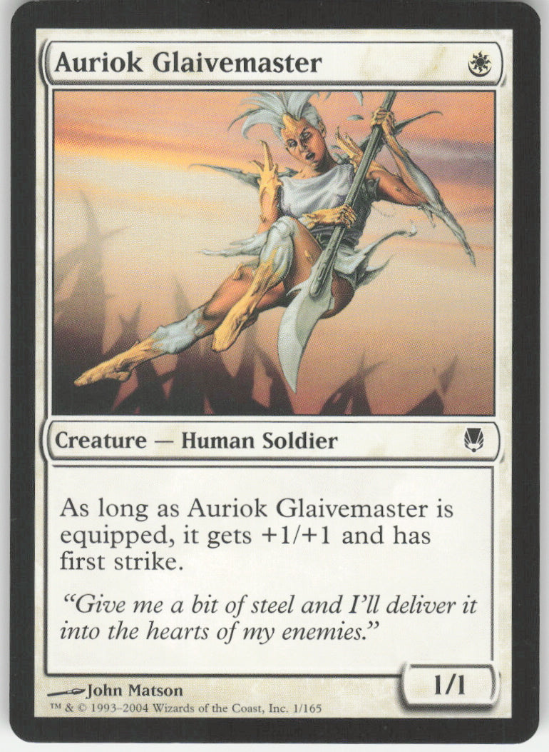 Auriok Glaivemaster #1/165 Non-Foil