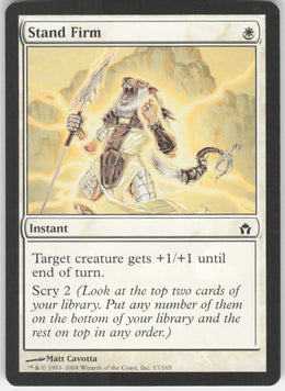 Stand Firm #17/165 Non-Foil